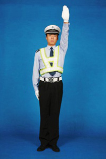 停止信號(hào)交警手勢(shì)圖片