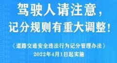 2022年4月1日新交規(guī)扣分標(biāo)準(zhǔn)，這些扣分項(xiàng)要注意了