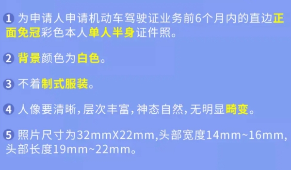 駕駛證照片可以自帶嗎、有什么要求 可以自行攜帶 符合相關(guān)尺寸