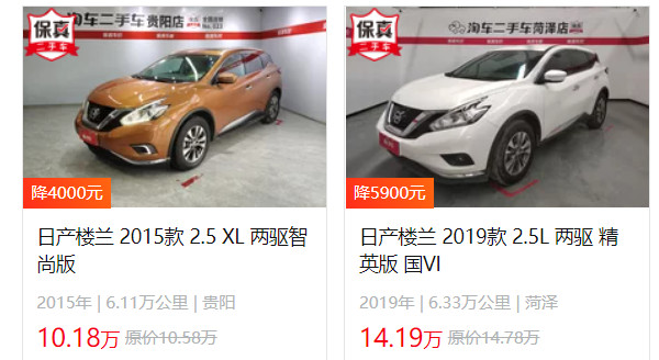 樓蘭二手車(chē)報(bào)價(jià)及圖片 二手樓蘭售價(jià)10萬(wàn)(表顯里程6.11萬(wàn)公里)